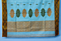 Premium Cotton Bengal Tangail Saree-Sky Blue