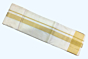 Sandal Color Dhothi with Big Diamond zari border 