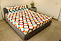 Patchwork bedsheet hexagone design