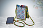 Hand-Embroidered Mobile Phone Bag