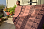 Syahi Begar Print Handloom Mulberry Silk by Cotton Saree