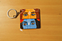 Handmade Radha-Krishna Eyes Wooden Keychain