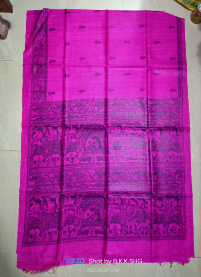 TASAR GHICHA SILK SAREE 