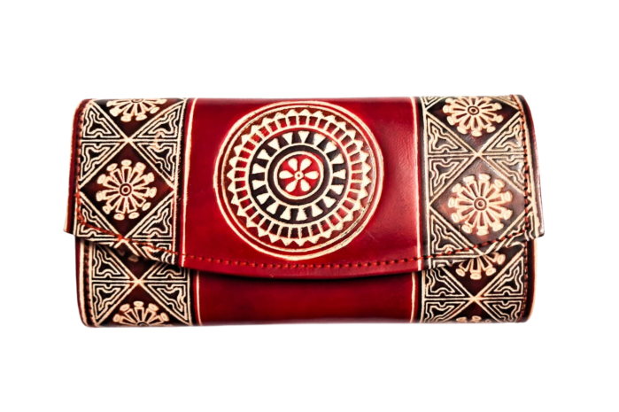 Genuine Leather Shantiniketan Clutch Purse