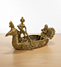 Handcrafted Tribal Boat I 6x4 inches 