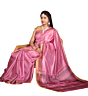 Tasar Dobby Silk Saree | Pink