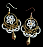 Handcrafted Antique Look Dangle Earrings 