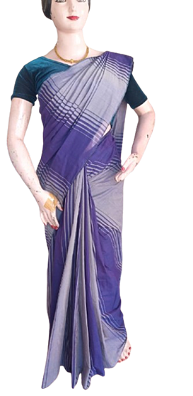 Kerala Cotton Handloom Saree  purple KAR -002