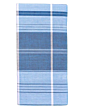 Cotton Lungi | White & Blue | Multi Check Pattern