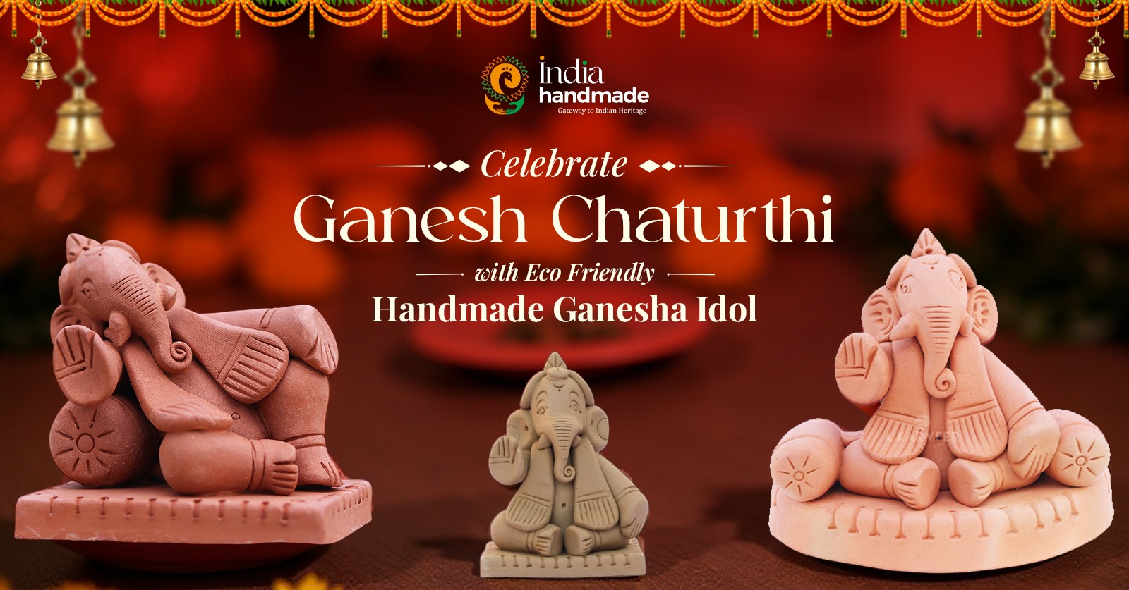 Celebrate Ganesh chaturthi with Eco-Friendly Handmade Ganesha Idol
